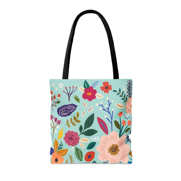 Bright Colorful Spring Flower Tote Bag