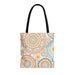 Orange and Blue Mandala Tote Bag