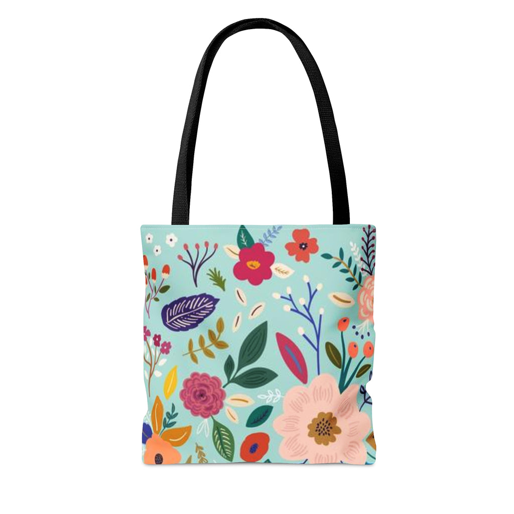 Bright Colorful Spring Flower Tote Bag