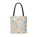 Orange and Blue Mandala Tote Bag
