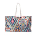 Funky Patterned Weekender Tote Bag