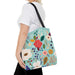 Bright Colorful Spring Flower Tote Bag