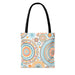 Orange and Blue Mandala Tote Bag