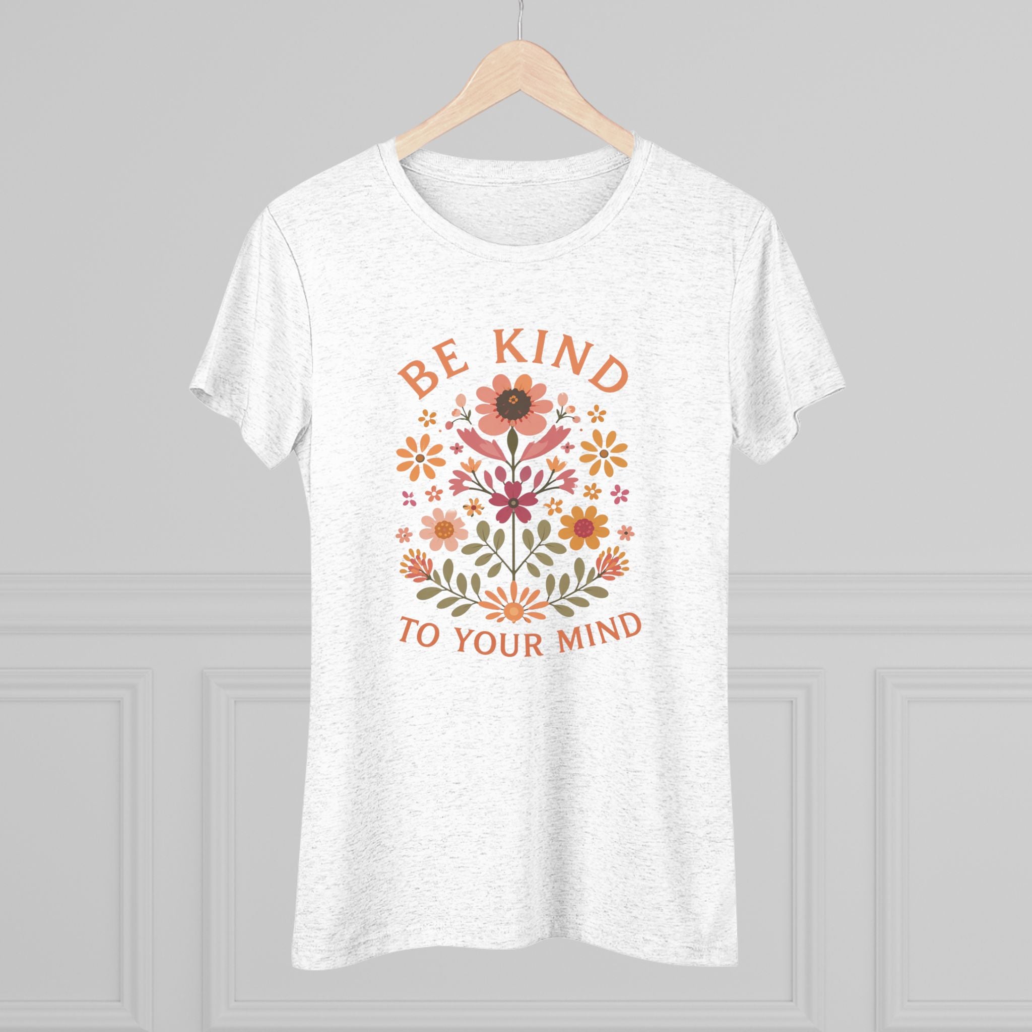 Be Kind To Your Mind Floral Tee — Women's Mental Health Awareness Shirt