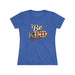 Be Kind Patriotic Women’s Tee — Vintage American Flag Graphic