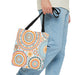 Orange and Blue Mandala Tote Bag