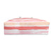 Pink, Red, and Peach Striped Weekender Bag