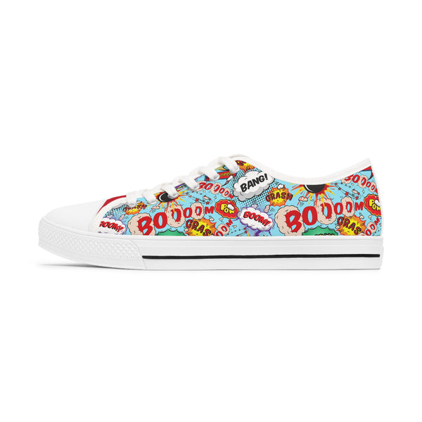 Kaboom! Pow! Women's Low Top Sneakers Shoes