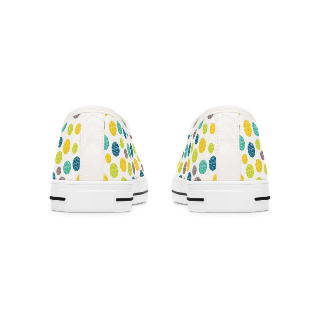 Circles of Color Women's Low Top Sneakers Shoes