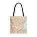 Orange and Blue Mandala Tote Bag