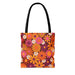 70s Hippie Flower Tote Bag