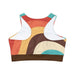 Hippie Sunset Fully Lined, Padded Sports Bra