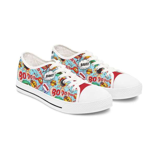 Kaboom! Pow! Women's Low Top Sneakers Shoes