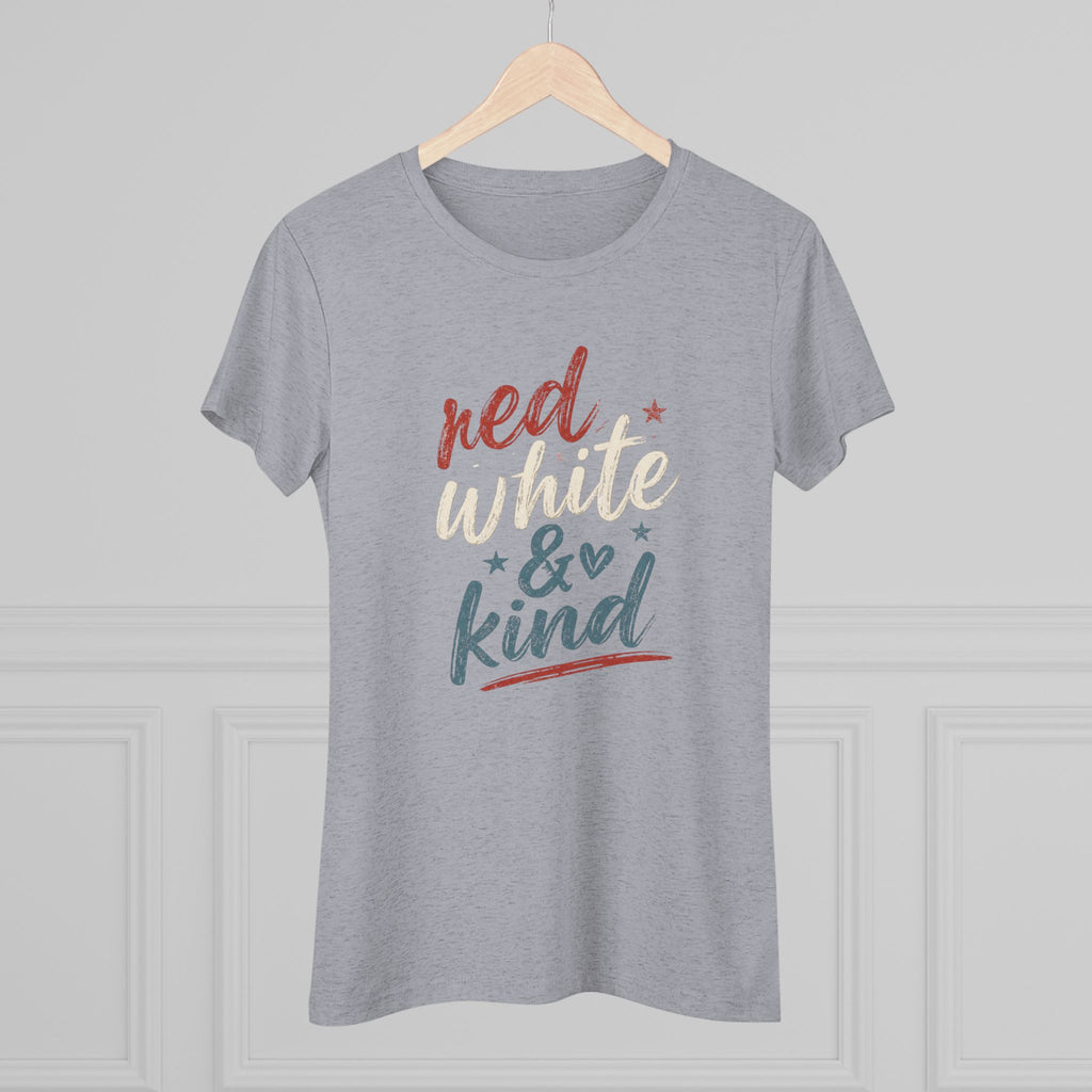 Red White & Kind Women’s Vintage Tee — Patriotic 4th of July Shirt
