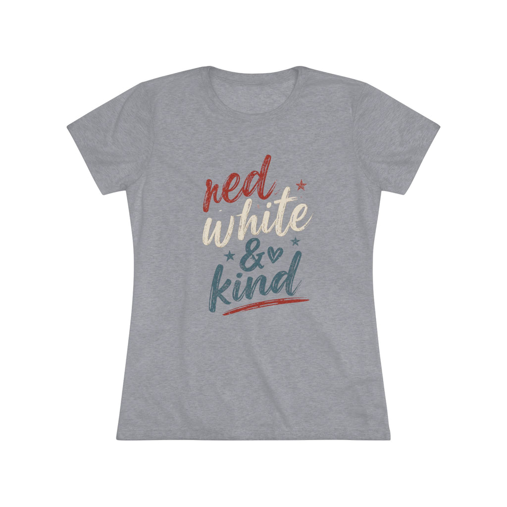 Red White & Kind Women’s Vintage Tee — Patriotic 4th of July Shirt