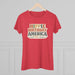 Hippie Birthday America Women’s Soft Tee – Peace • Love • Equality Retro Graphic