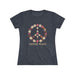 Women's Tee — Floral Peace Sign "Choose Peace" Graphic Shirt