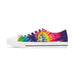 Tie Dye Women's Low Top Sneakers Shoes