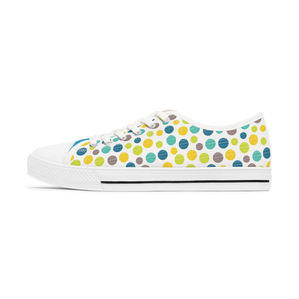 Circles of Color Women's Low Top Sneakers Shoes