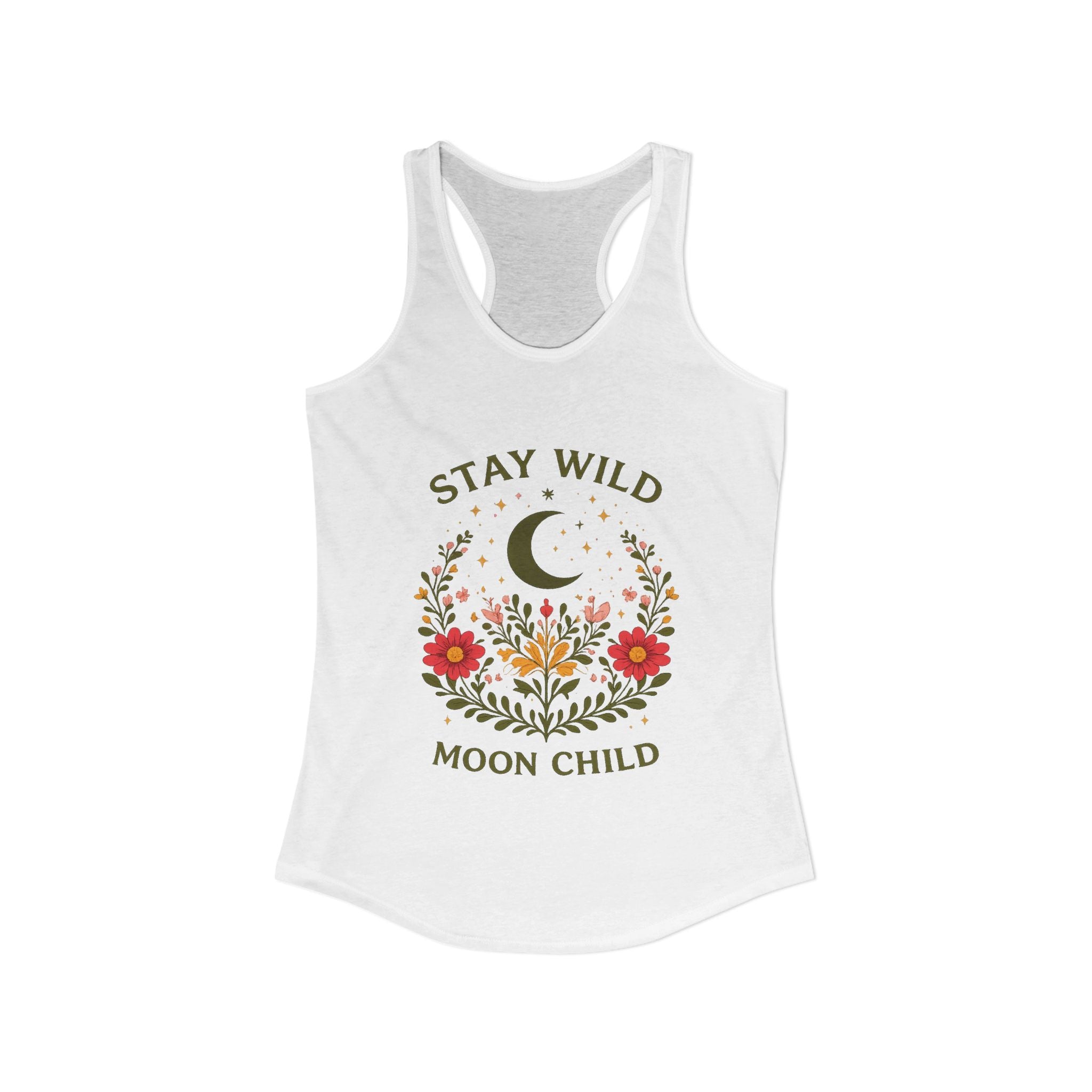 Stay Wild Moon Child Women's Ideal Racerback Tank