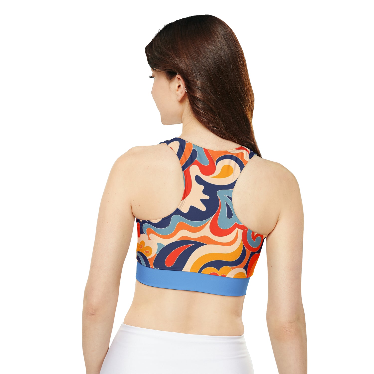 Dancing with Color Fully Lined, Padded Sports Bra
