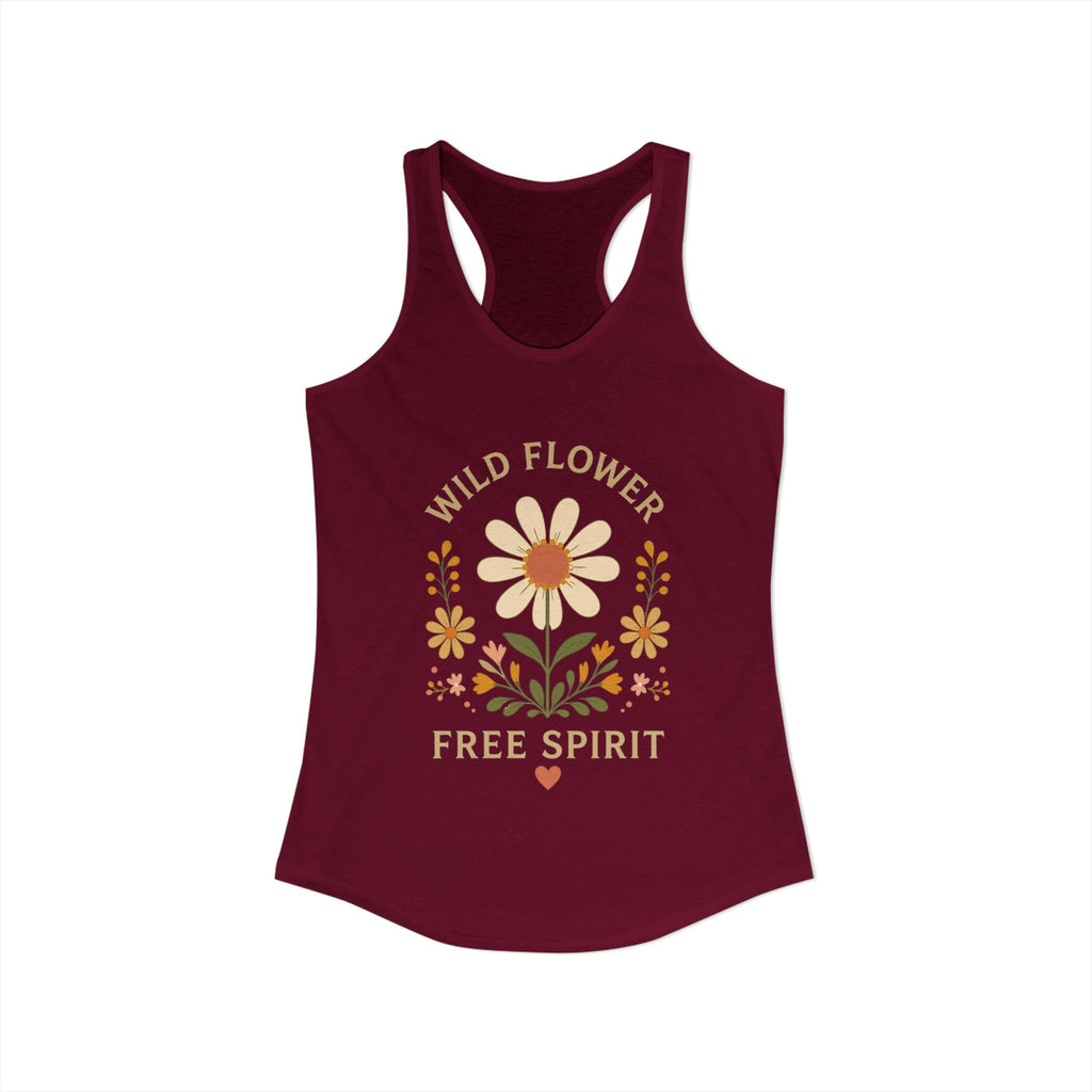 Wild Flower Free Spirit Women's Ideal Racerback Tank