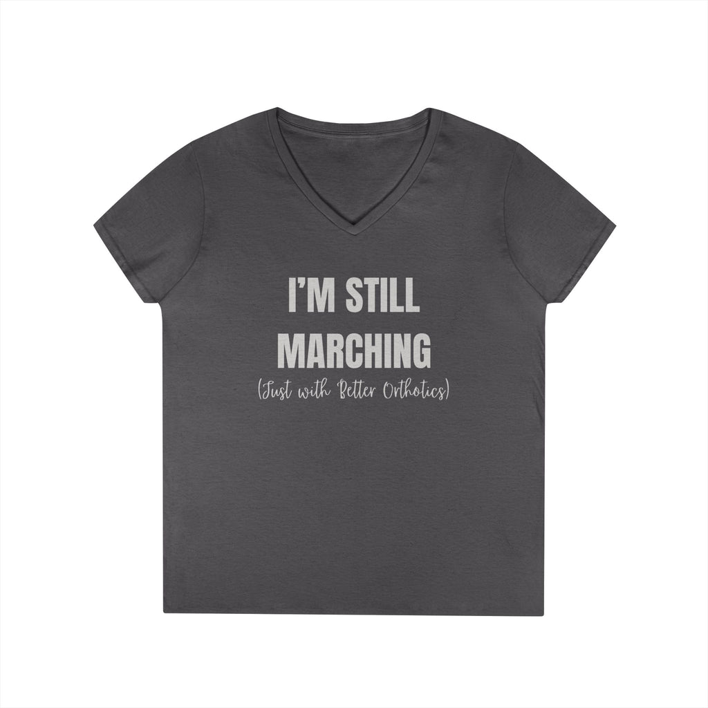 I'm Still Marching Ladies' T-Shirt - Feminist Protester Design