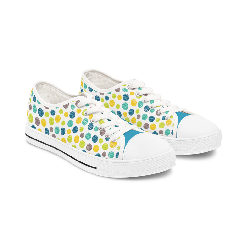 Circles of Color Women's Low Top Sneakers Shoes