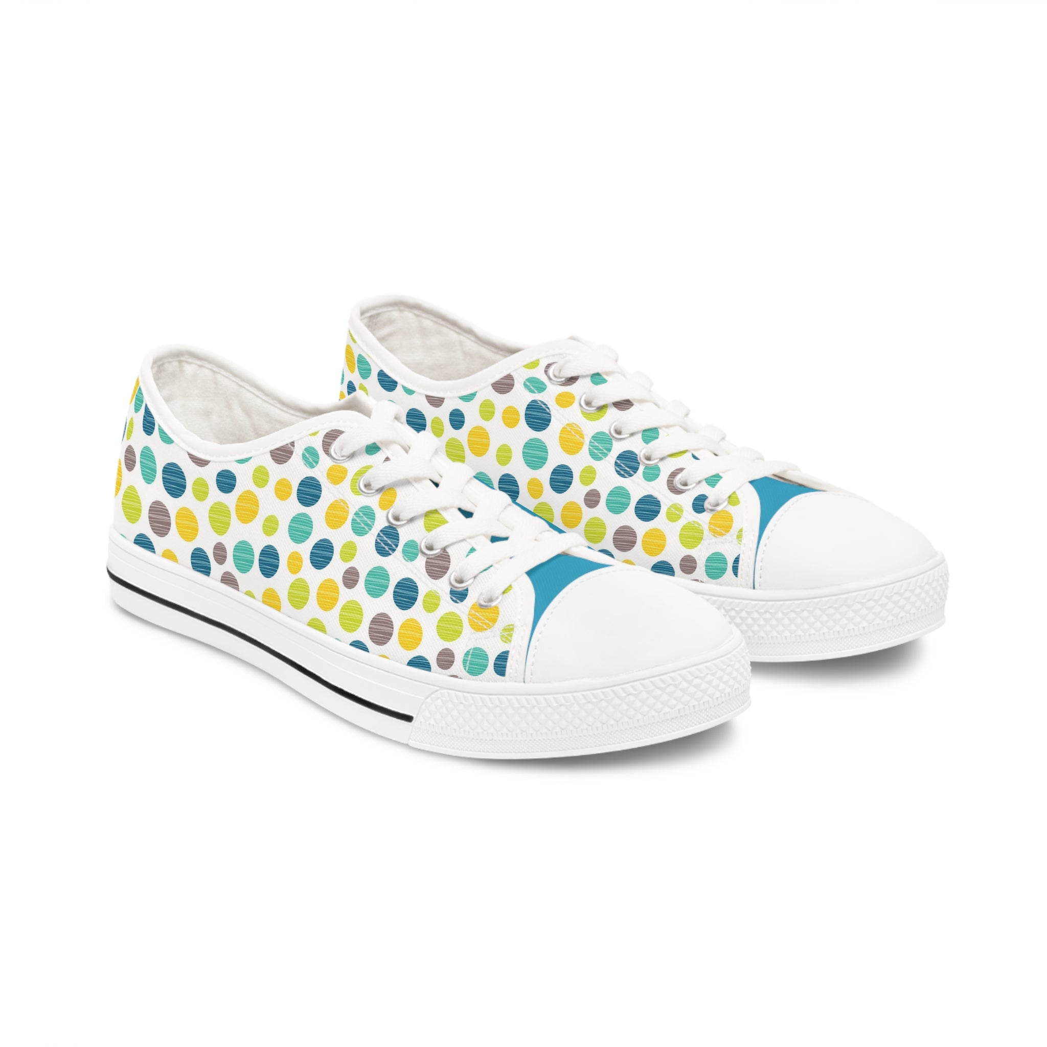 Circles of Color Women's Low Top Sneakers Shoes