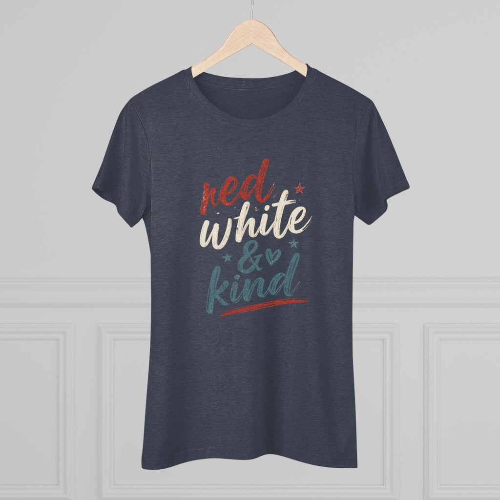 Red White & Kind Women’s Vintage Tee — Patriotic 4th of July Shirt