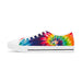 Tie Dye Women's Low Top Sneakers Shoes
