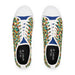 Stained Glass Mosaic Women's Low Top Sneakers Shoes