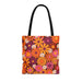 70s Hippie Flower Tote Bag