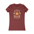 Radiate Good Vibes Women's Tee – Retro Sun & Floral Graphic