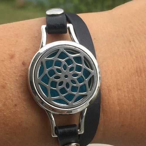 The Lotus Flower  Aromatherapy Essential Oil Diffuser bracelet