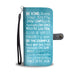 Women's Teal Motivational Wallet and Phone Case