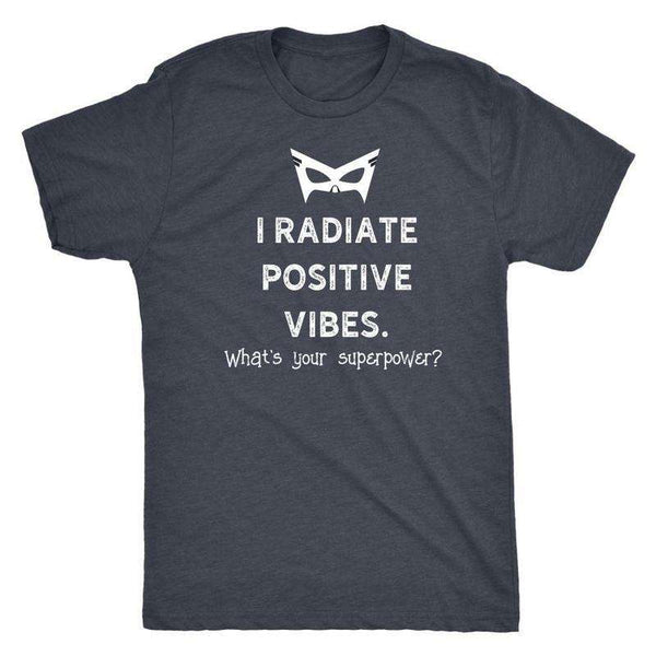 Men's Vintage Radiate Positive Vibes Superpower T-shirt