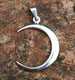 Sterling SIlver Cresent Moon Pendant