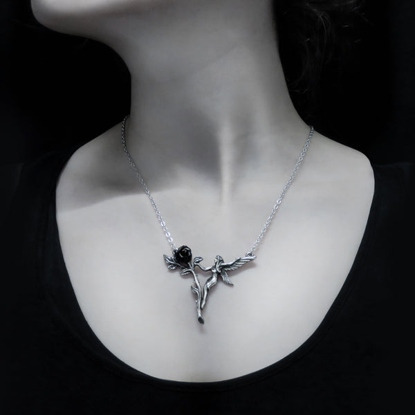 The Fairy and Rose Necklace
