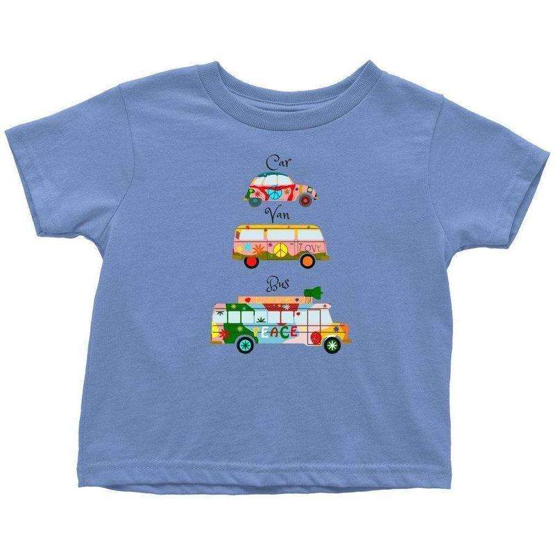 Hippie Car, Van and Bus Toddler and Kids 2T- 5/6 T-shirt