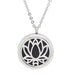 Lotus Flower Essential Oil Aromatherapy Diffuser Pendant Necklace