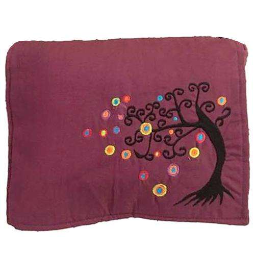 Maroon Handmade Boho Cross Body Messenger Bag with Himalayan Tree