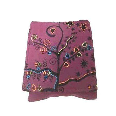 Maroon Tree of Life Passport Hippie Boho Bag