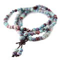 Buddhist Mala Prayer 108 Bead Meditation Necklace