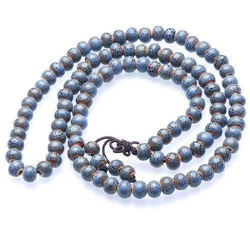 Buddhist Mala Prayer 108 Bead Meditation Necklace