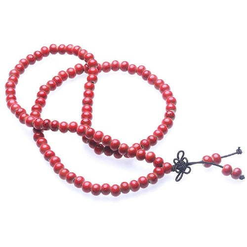Buddhist Mala Prayer 108 Bead Meditation  Necklace