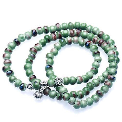 Buddhist Mala Prayer 108 Bead Meditation Necklace