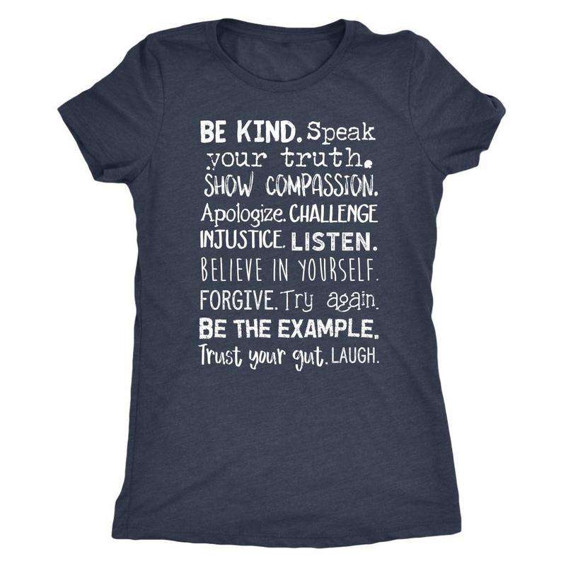 Women's Motivational Words to Live By T-shirt